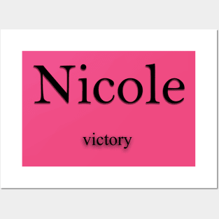 Nicole Name meaning Posters and Art